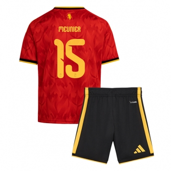 Billige Fotballdrakt Belgia Thomas Meunier #15 Replika Hjemmedraktsett Barn VM 2026 Kortermet (med bukser)